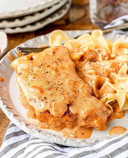 Creamy Hungarian Paprika Pork Chops (Pork Paprikash)