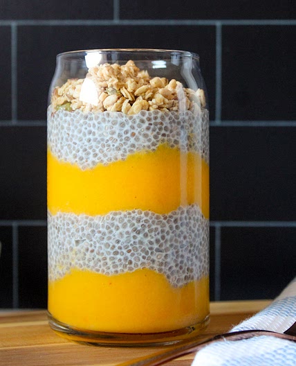 Peach Mango Chia Pudding