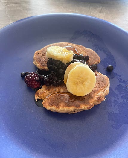 Vegane Buchweizen Hafer Pancakes