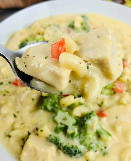 Mac & Cheese Chicken Soup