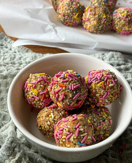 Chickpea Energy Bites (Sugar Cookie Flavor)