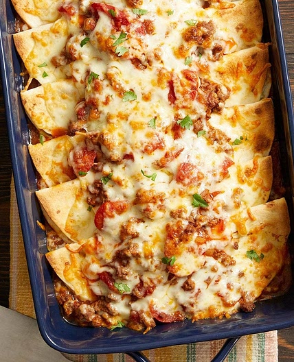Fold-Over Tortilla Bake