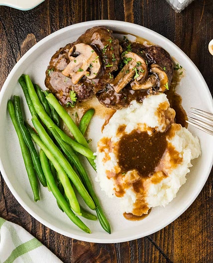 Baked Salisbury Steak with Gravy (3 Ways)