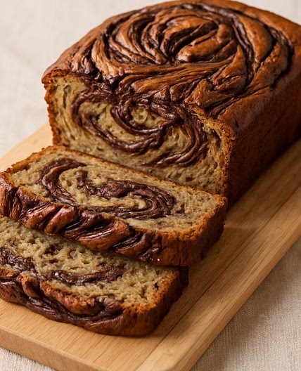 Nutella Swirl Banana Bread