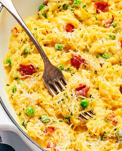 Spaghetti Squash Carbonara