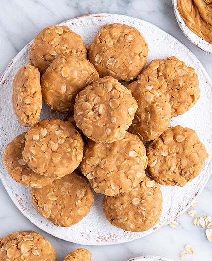 No Bake Peanut Butter Cookies