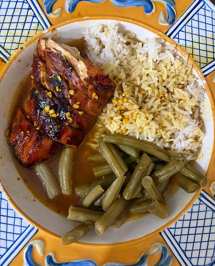 Broth chicken and rice 