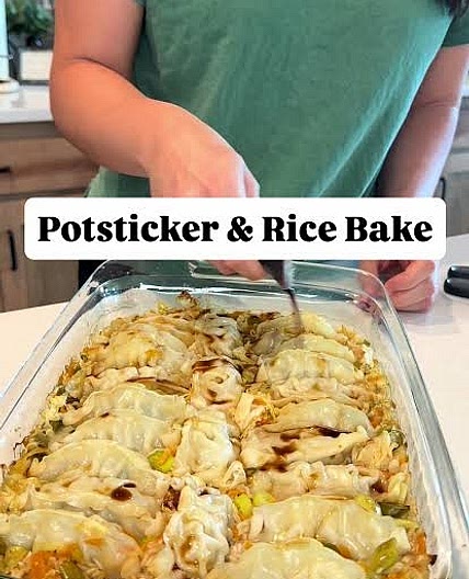 Potsticker & Rice Bake