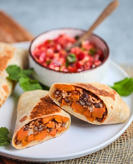 Sweet Potato and Black Bean Breakfast Wrap