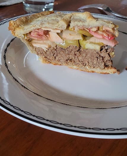 Pork and Apple Pie with Cheddar-Sage Crust