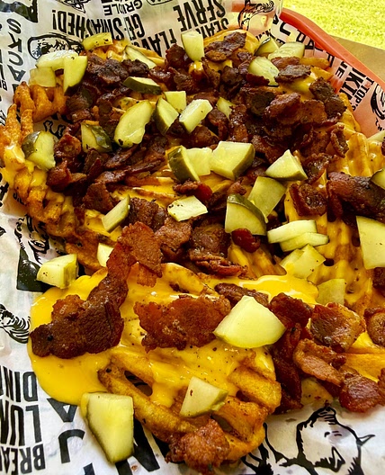 Blackstone Cheesy Bacon Pickle Fries