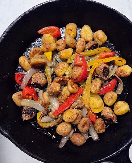 One Pan Gnocchi and Sausage