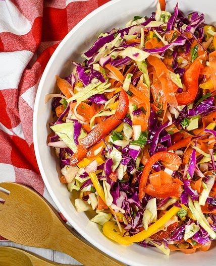 Rainbow Coleslaw Recipe