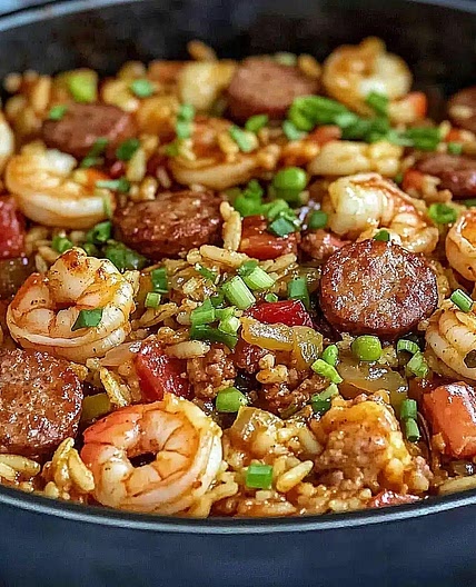 Jambalaya with Sausage & Shrimp