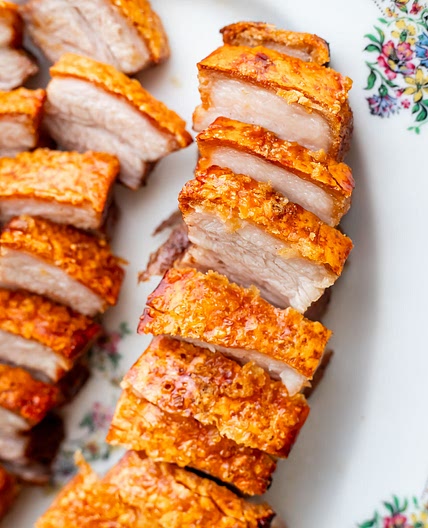 Air Fryer Crispy Pork Belly (Secrets to Crispy Skin)