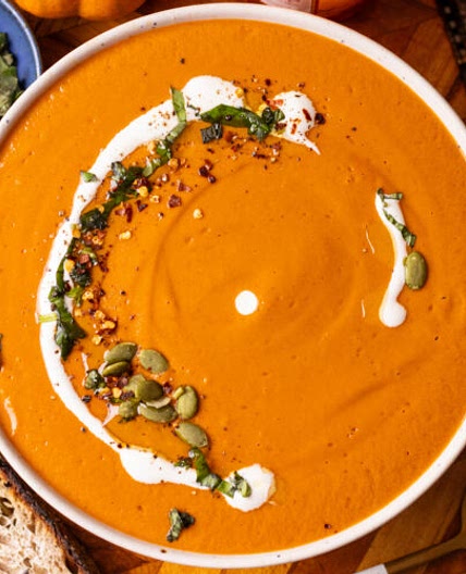 High Protein Tomato Soup with Cottage Cheese