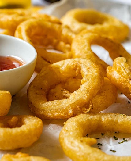 Onion Rings in Beer Batter