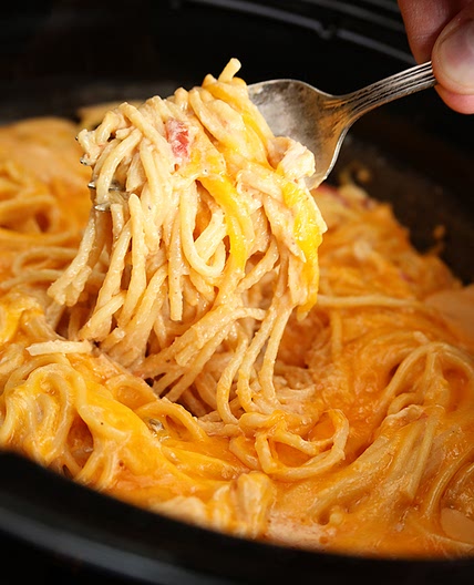 Ultimate Crock Pot Chicken Spaghetti