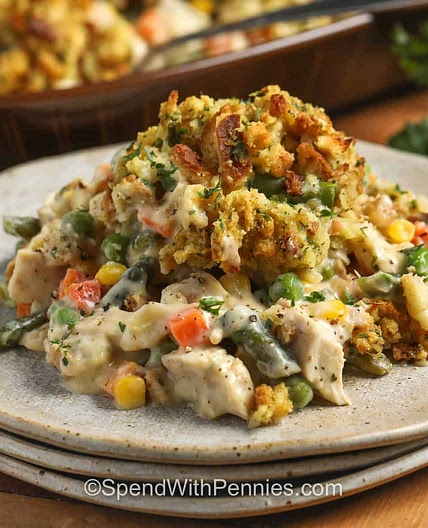 Chicken Stuffing Casserole