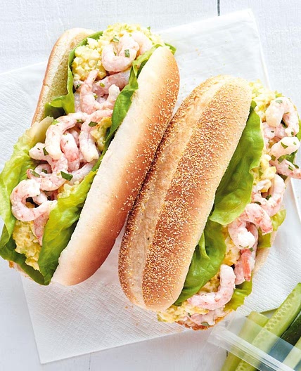Egg Salad Sandwiches with Nordic Shrimp