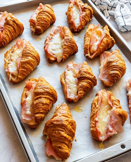 Mini Ham and Cheese Croissants