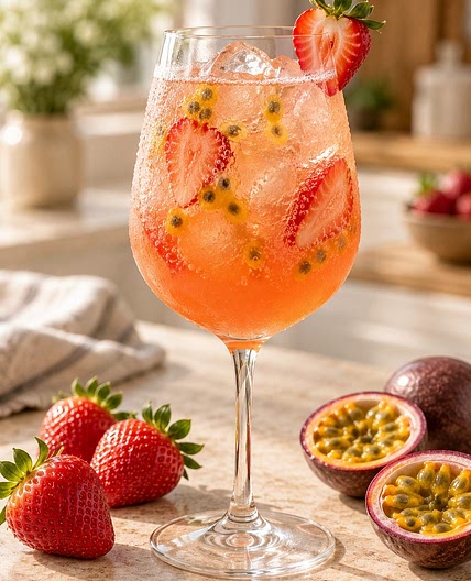 Erdbeer-Maracuja-Spritz
