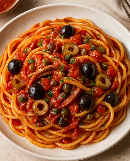 Puttanesca Sauce (Pasta alla Puttanesca)