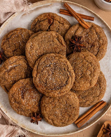 Vegan Brown Sugar Chai Cookies