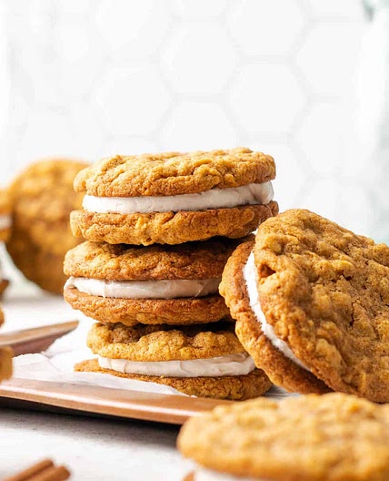 Pumpkin Oatmeal Cream Pies