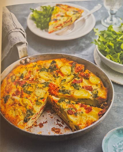 Roasted Pepper, Taleggio and Sun-Blushed Tomato Frittata