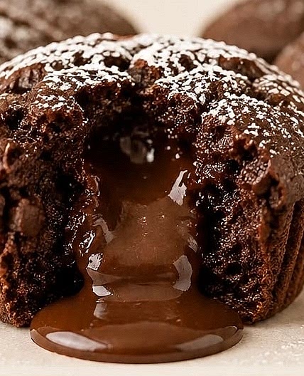 Lava cake muffin