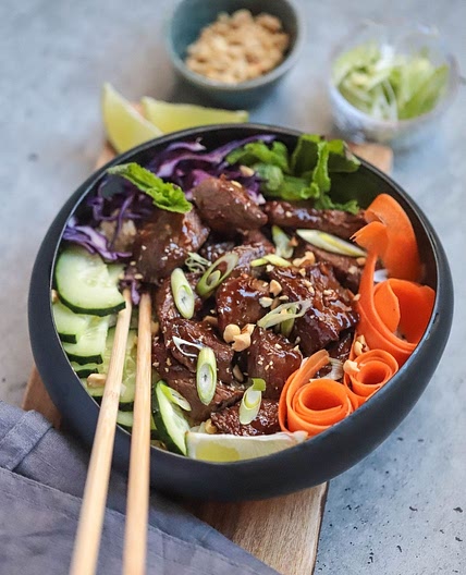 Vietnamese-Inspired Beef Rice Bowl