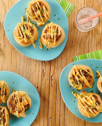Taco Pizza Pinwheels