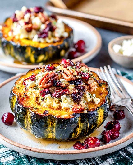 Meatless Stuffed Acorn Squash