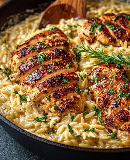 Creamy Chicken Orzo