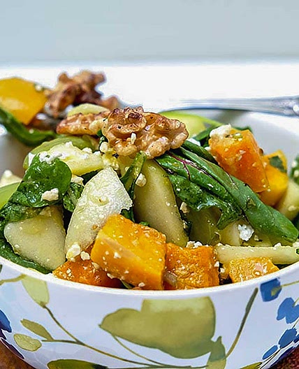 Roasted Butternut Squash Salad with Orange Vinaigrette