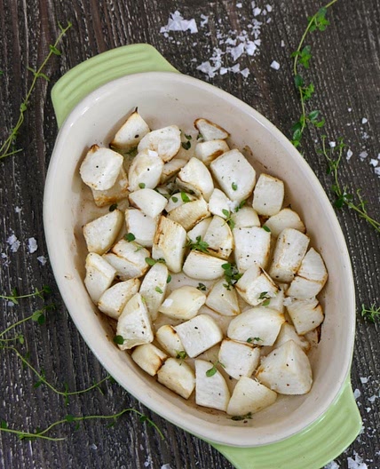 Low Carb Roasted Turnips