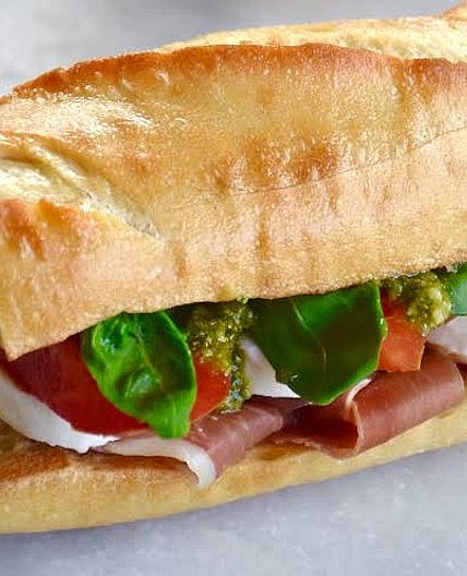 Caprese Sandwhich with prosciutto