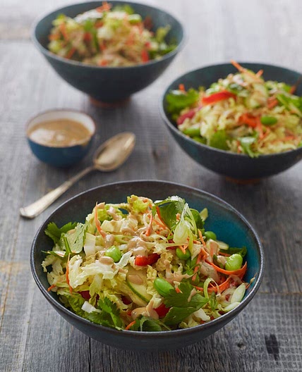 Thai Crunch Salad with Peanut Dressing