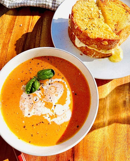 Grilled Cheese and Tomato Soup
