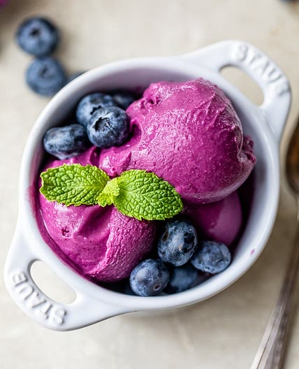 Blueberry Frozen Yogurt