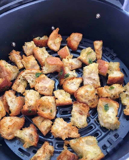 Air Fryer Homemade Croutons Recipe