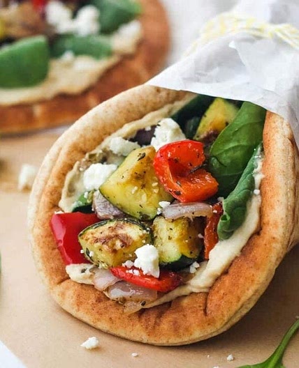 Hummus Pita Sandwiches