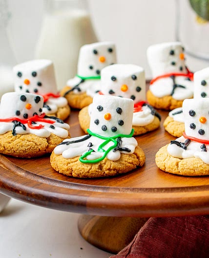 Melted Snowman Cookies