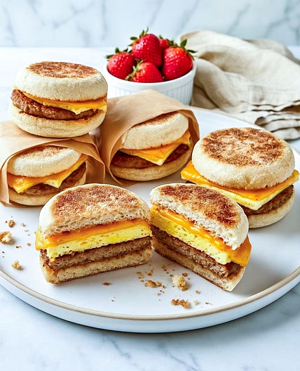 High-Protein Freezer Breakfast Sandwiches (33g)