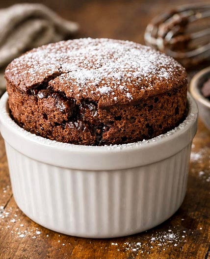 Chocolate Brandy Soufflé