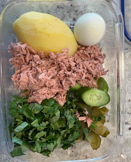 Tuna Egg Potato salad