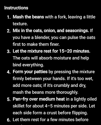 Black bean burgers