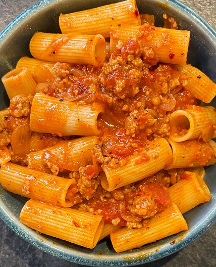spicy sausage ragu