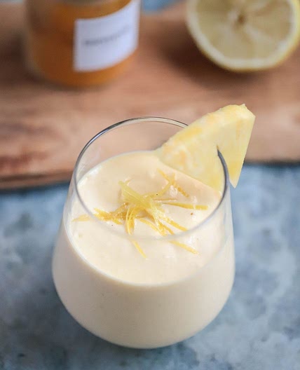 Lemony Pineapple Protein Smoothie